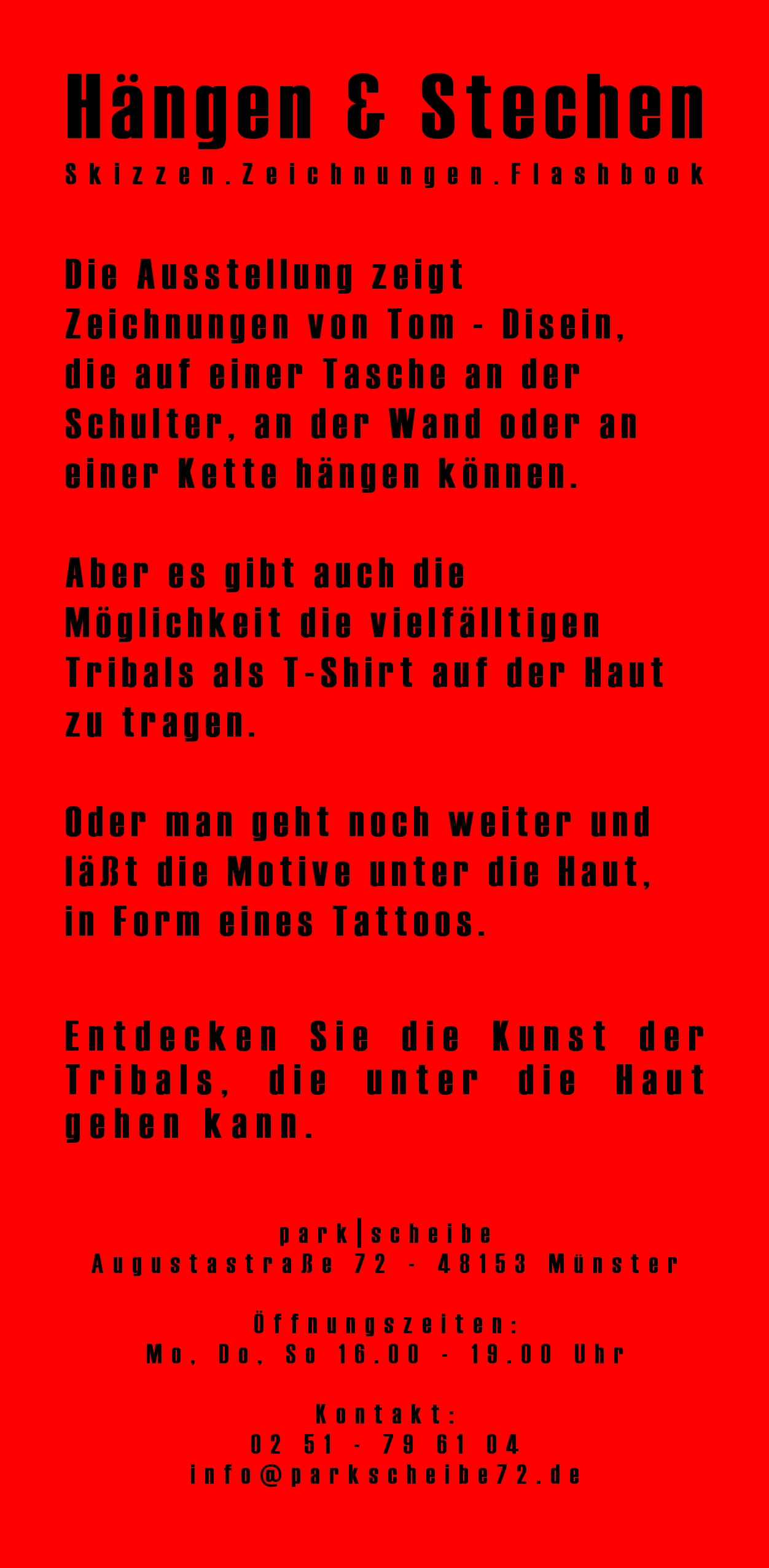 Hängen & Stechen - 10. Januar 2010 bis 28. Februar 2010